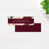 Elegant Bourgogne Floral Mariage Website RSVP (Bureau)