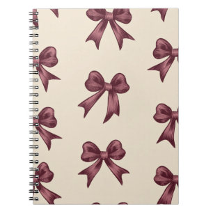 Elegant Bourgondisch Kerstcadeau Notitieboek