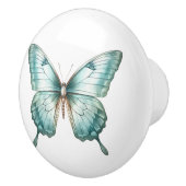 Elégant bouton papillon Turquoise Turquoise Blue D (Droite)