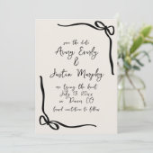 Elegant Bow Enregistrer La Carte Date (Debout devant)