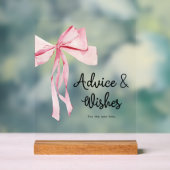 Elegant Bow rose Conseils & Wish Fête des mariées (Neutre)