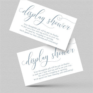 Élégant bracelet d'affichage bleu pour invitation