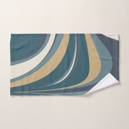 Élégant bracelet en marbre Abstrait en Turquoise e (Serviette à main)