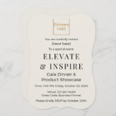 Elegant Bracket Invitation | Corporate Gala & Even (Devant / Derrière)