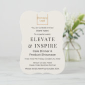 Elegant Bracket Invitation | Corporate Gala & Even Kaart (Staand voorkant)