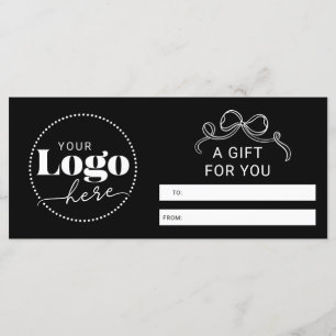 Elegant Branded Logo Zakelijk Cadeaubon