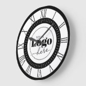 Elegant Branded Your Logo Here Grote Klok (Hoek)