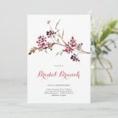 Elegant Bridal Brunch Kerstfeest Kaart (Staand voorkant)