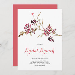 Elegant Bridal Brunch Kerstfeest Kaart