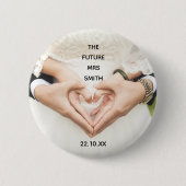 Elegant Bridal Future Mrs.Party Button (Voorkant)