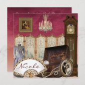 ELEGANT Bridal Shower Invitation Kaart (Voorkant / Achterkant)