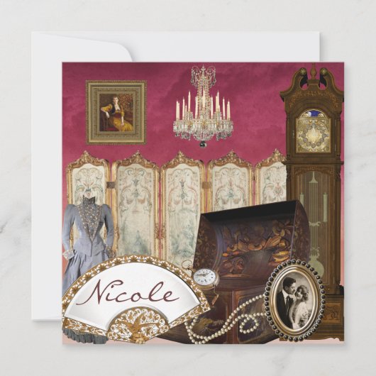 ELEGANT Bridal Shower Invitation Kaart (Voorkant)