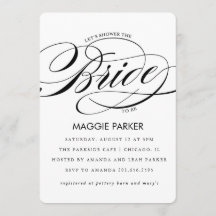 Elegant Bridal Shower Invitation