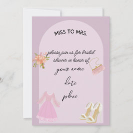 Elegant Bridal Shower Invitation Kaart