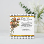 Elegant Bridal Shower Invitation Kaart (Staand voorkant)