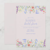 Elegant Bridal Shower Invitation Kaart (Voorkant / Achterkant)
