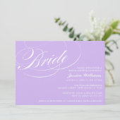 Elegant Bridal Shower Invitations Kaart (Staand voorkant)
