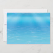 Elegant Bridal Shower Uitnodiging blauwe waterverf (Achterkant)