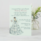 Elegant  Bride Bridal Shower Kaart (Staand voorkant)