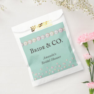 Elegant Bride & Co Blauwgroen Blue Pearl Vrijgezel Bedankzakje