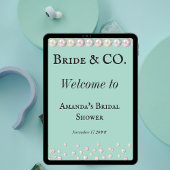 Elegant Bride & Co Blauwgroen Blue Pearl Vrijgezel Perfect Poster