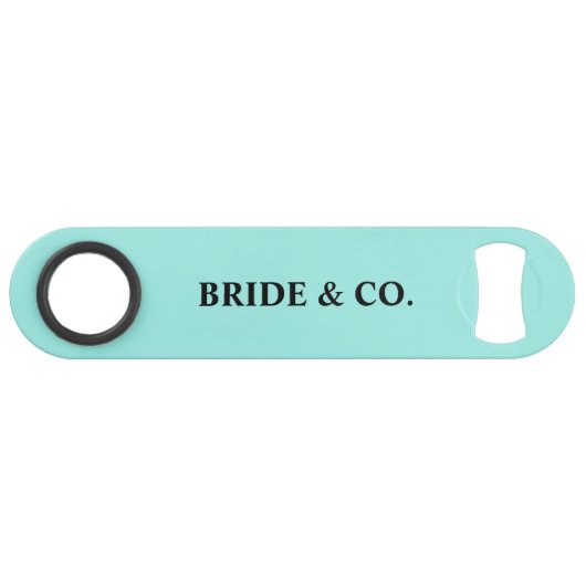 Elegant Bride & Co. Bridal Shower Teal (Devant (Horizontal))