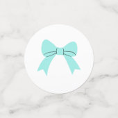 Elegant Bride & Co. Bruidsfeest Teal Confetti (Kleine voorkant)