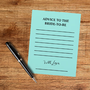 Elegant Bride & Co. Bruidsfeest Teal Flyer