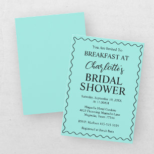 Elegant Bride & Co. Bruidsfeest Teal Kaart