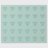 Elegant Bride & Co Turquoise Parel Bruidsmeisjesfe Cadeaupapier (Vlak)