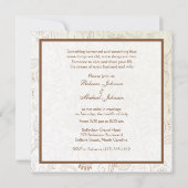 Elegant Bride & Groom First Dance Wedding Invites Kaart (Achterkant)