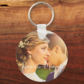 Elegant Bride Groom Romantic Moments Sleutelhanger (Voorkant)