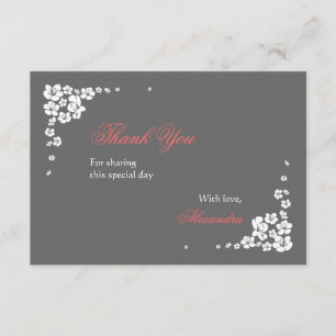 Elegant Bride Hartelijk dank voor de 3.5x5-kaart Bedankkaart