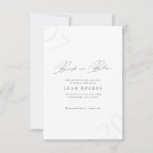 Elegant Bride in Bloom Bridal Shower Invitation (Devant)
