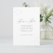 Elegant Bride in Bloom Bridal Shower Invitation (Debout devant)