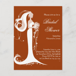 Elegant Bride Vrijgezellenfeest Party Invitation 5 Uitnodiging Briefkaart