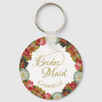 Elegant Bridesmaid Favor  Autumn Floral