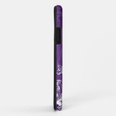 Elegant Bridesmaid Favor  Swirls Paars Case-Mate iPhone Case (Achterkant/rechts)