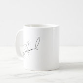 Elegant Bridesmaid Script Coffee Mok (Voorkant links)