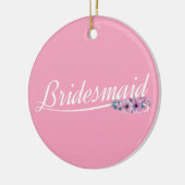 Elegant Bridesmaid Weddenschap Ornament (Links)