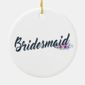 Elegant Bridesmaid Weddenschap Ornament (Achterkant)