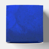 Elegant Bright Blue Silver Swirl Bedankdoosjes (Bovenkant)