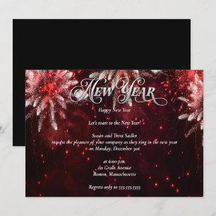 Elegant Bright New Years Eve Party Kaart