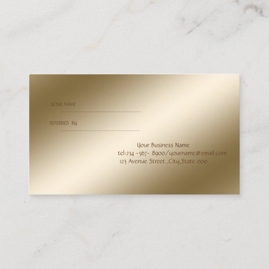 Elégant, Brillant, Fleur, Brosse Stroke Carte de r (Dos)