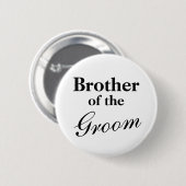 Elegant broer van de gromknoppen ronde button 5,7 cm (Voorkant /achterkant)