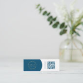 Elegant Broker de propriété QR Code Carte de visit (Debout devant)