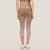 Élégant bronze rustique haut taille Capri Leggings (Verso)