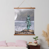 elegant bronzen zeemeerminstandbeeld hangend wandkleed (Slaapkamer)