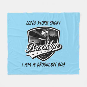 Elegant Brooklyn Logo Design Fleece Deken