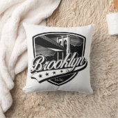 Elegant Brooklyn Schild en Swoosh Ontwerp Kussen (Deken)